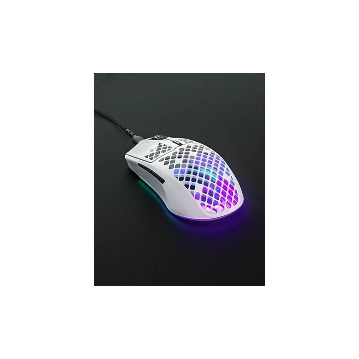 עכבר גיימינג חוטי SteelSeries Aerox 3 Gaming  כולל תאורת לד בצבע לבן