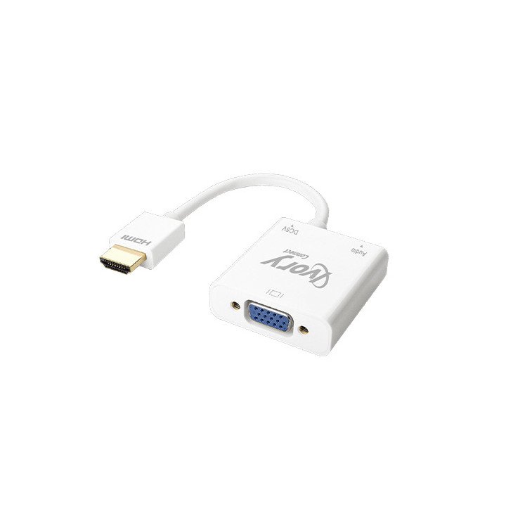 מתאם HDMI זכר ל VGA נקבה + סאונד Super Connect