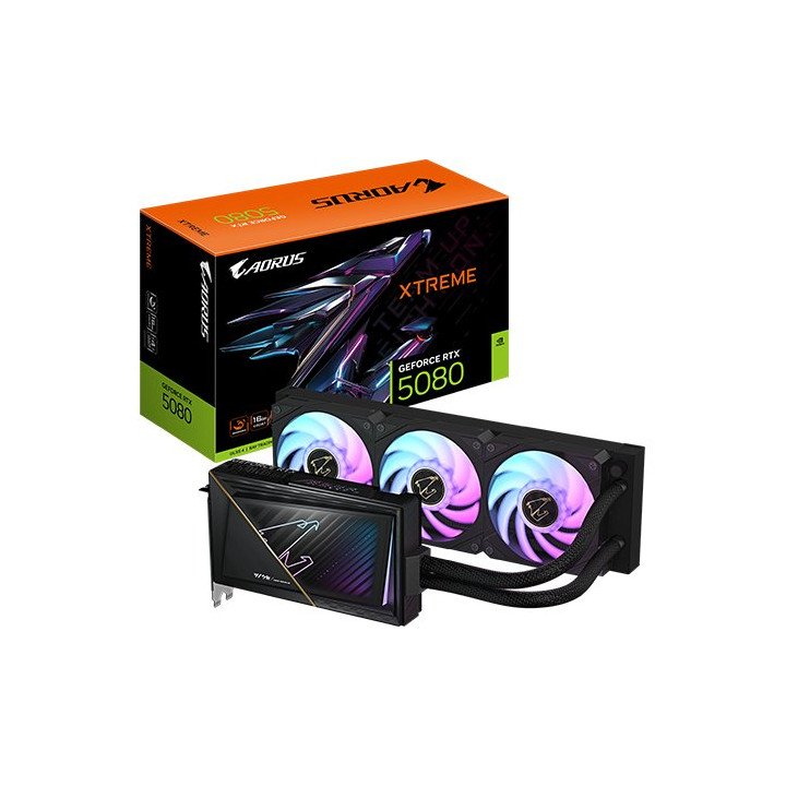 כרטיס מסך Gigabyte AORUS GeForce RTX 5080 XTREME WATERFORCE 16GB GDDR7