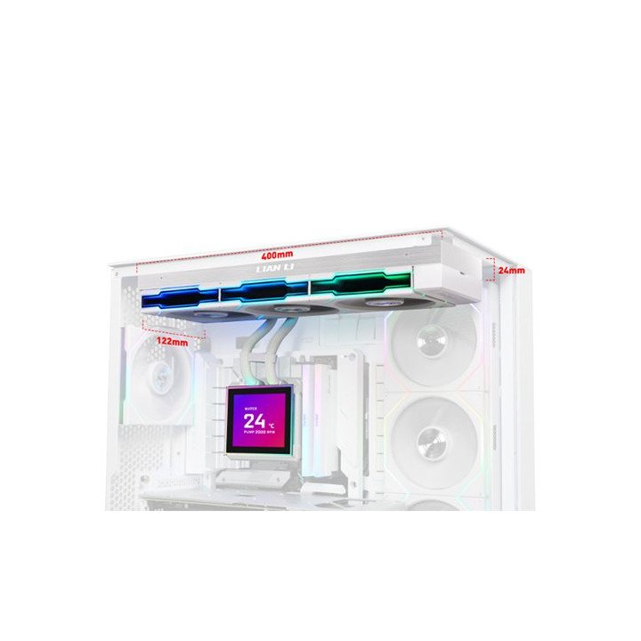 קירור נוזלי למעבד עם מסך Lian Li HydroShift II LCD-S 360 TL – גודל 360