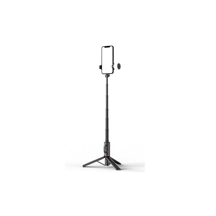 מוט סלפי + חצובה עם תאורה לטלפון סלולרי Super Mobile Selfie Stick Trip