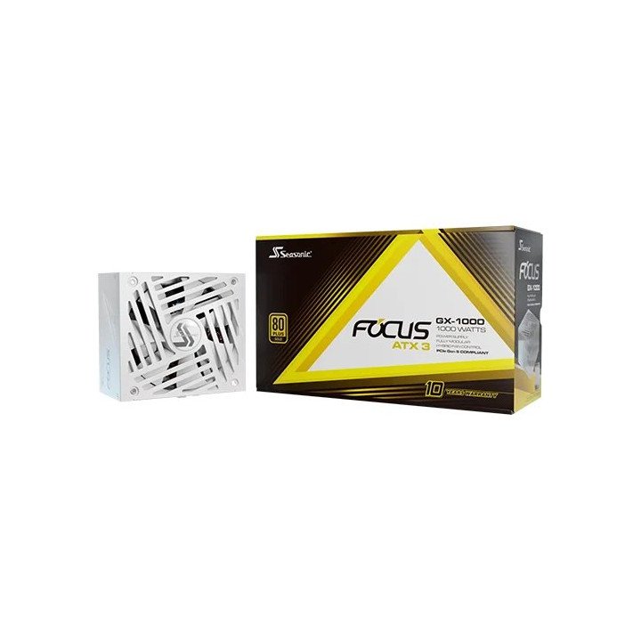 ספק כוח למחשב מודולרי Seasonic FOCUS GX White ATX 3.1 – הספק 1000W – נ