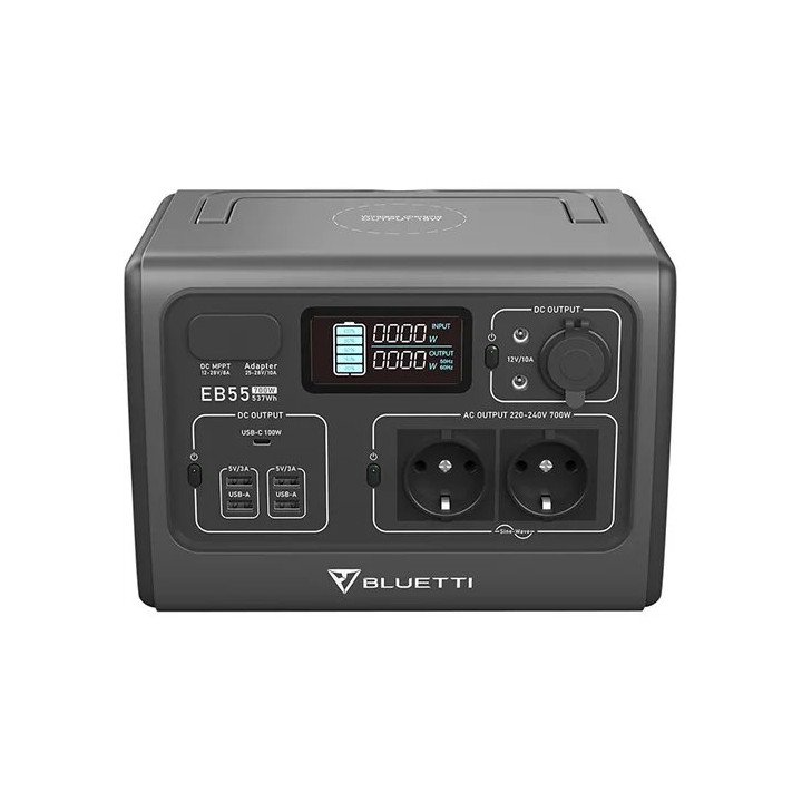 תחנת כוח ניידת BLUETTI PowerOak EB55 700W 537Wh – משלוח חינם