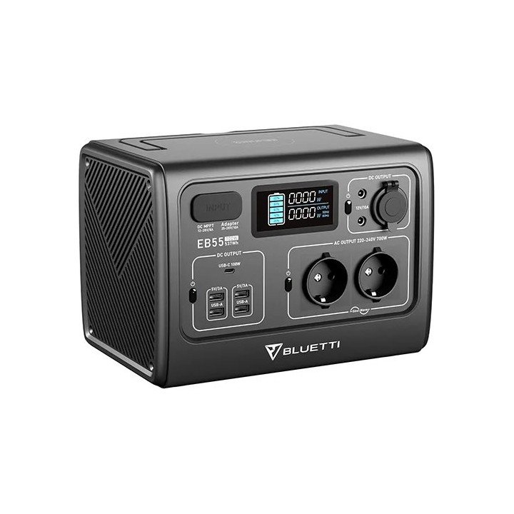 תחנת כוח ניידת BLUETTI PowerOak EB55 700W 537Wh – משלוח חינם