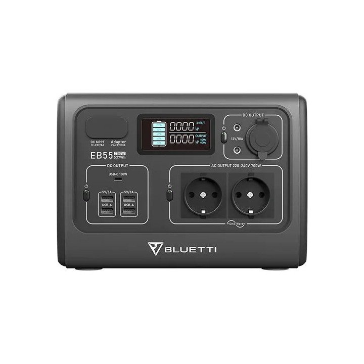 תחנת כוח ניידת BLUETTI PowerOak EB55 700W 537Wh – משלוח חינם