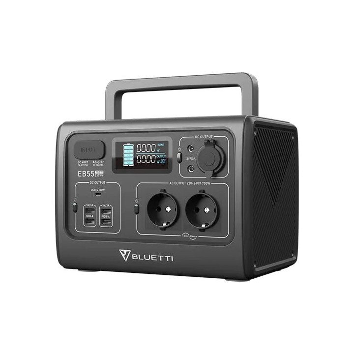 תחנת כוח ניידת BLUETTI PowerOak EB55 700W 537Wh – משלוח חינם