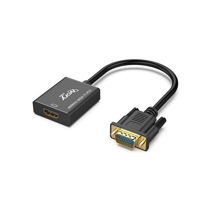 מתאם VGA ל- HDMI עם סאונד Super Connect