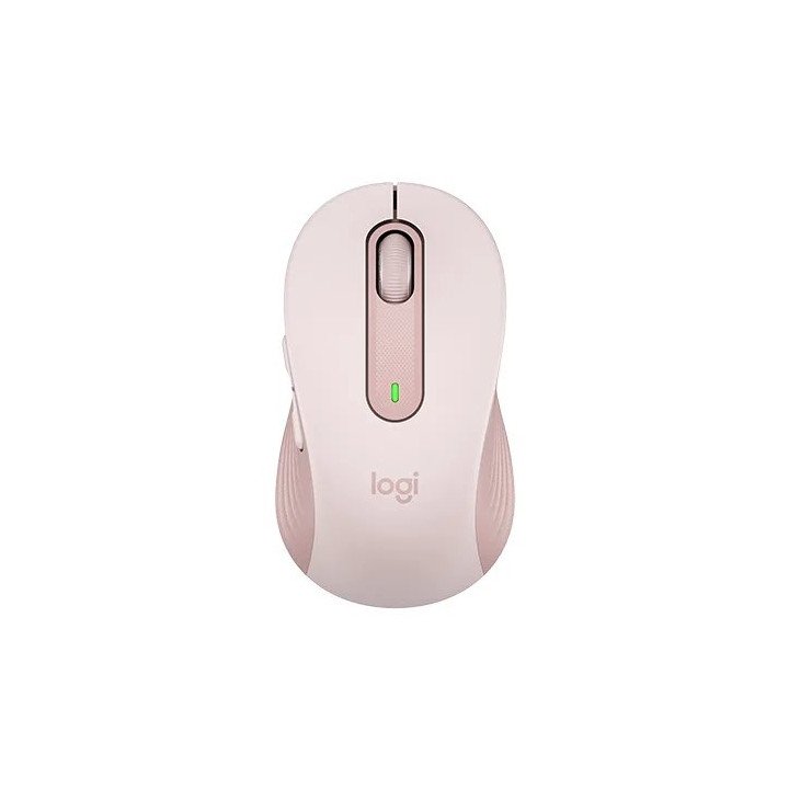 עכבר אלחוטי Logitech Signature M650 Wireless Mouse בצבע ורוד