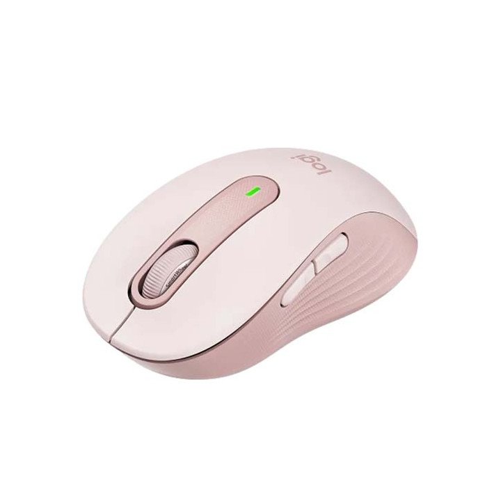 עכבר אלחוטי Logitech Signature M650 Wireless Mouse בצבע ורוד