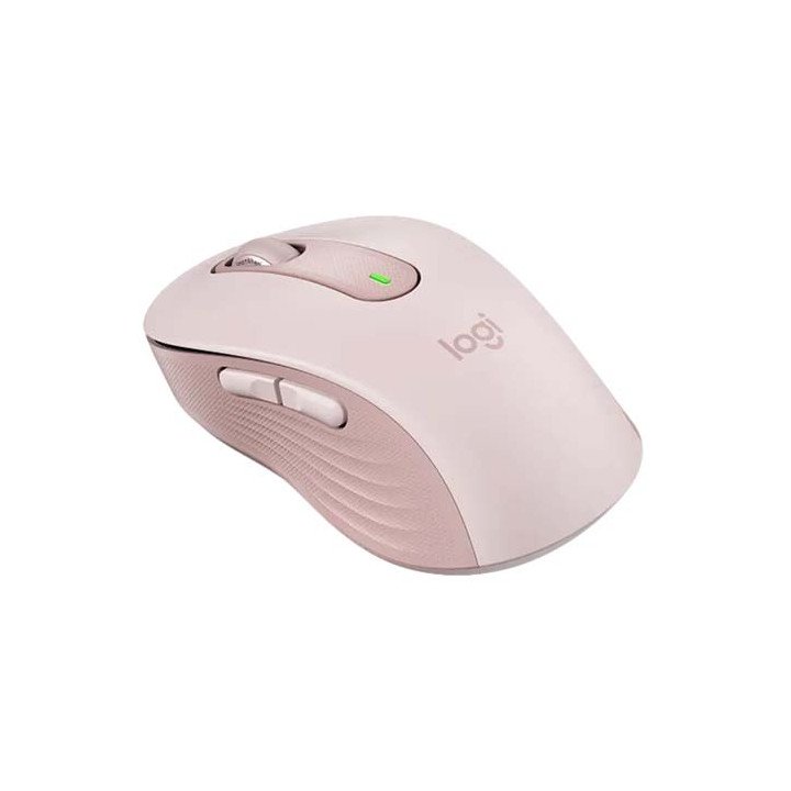 עכבר אלחוטי Logitech Signature M650 Wireless Mouse בצבע ורוד