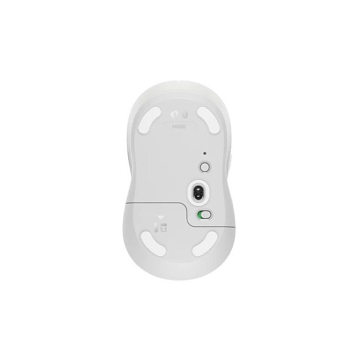 עכבר אלחוטי Logitech Signature M650 Wireless Mouse בצבע Off White