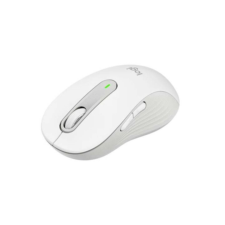 עכבר אלחוטי Logitech Signature M650 L Wireless Mouse בצבע Off White בג