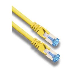 כבל רשת Super Connect CAT6A באורך כ-0.5 מטר בצבע צהוב