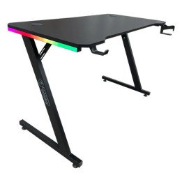 שולחן גיימינג שחור עם תאורת RGB דרגון 120 סמ Dragon TZ – משלוח חינם