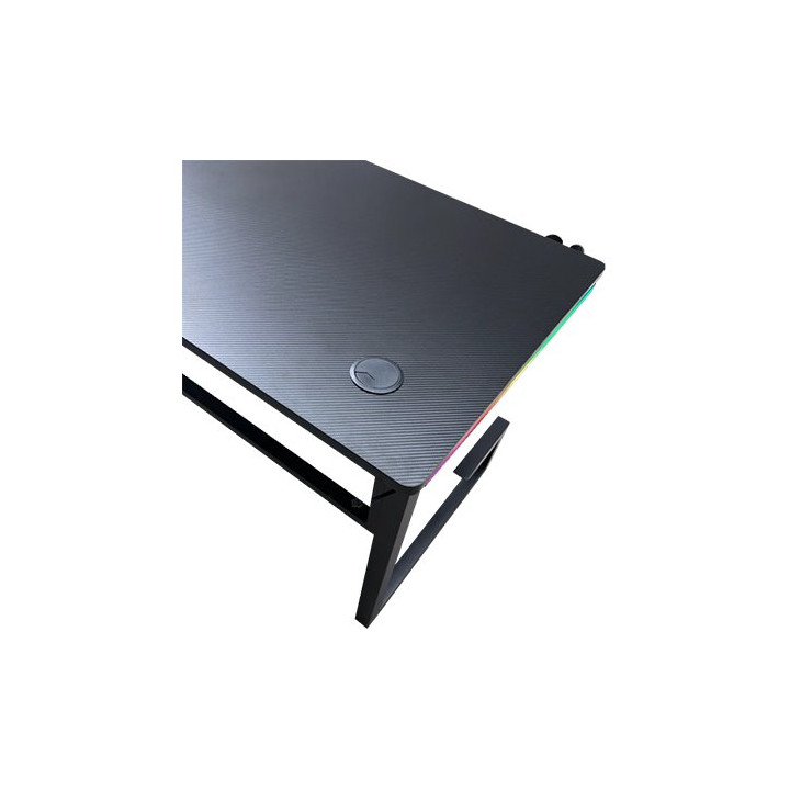 שולחן גיימינג שחור עם תאורת RGB דרגון 160 סמ Dragon TG – משלוח חינם