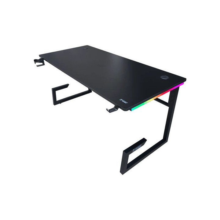 שולחן גיימינג שחור עם תאורת RGB דרגון 160 סמ Dragon TG – משלוח חינם