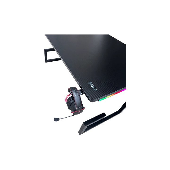 שולחן גיימינג שחור עם תאורת RGB דרגון 160 סמ Dragon TG – משלוח חינם