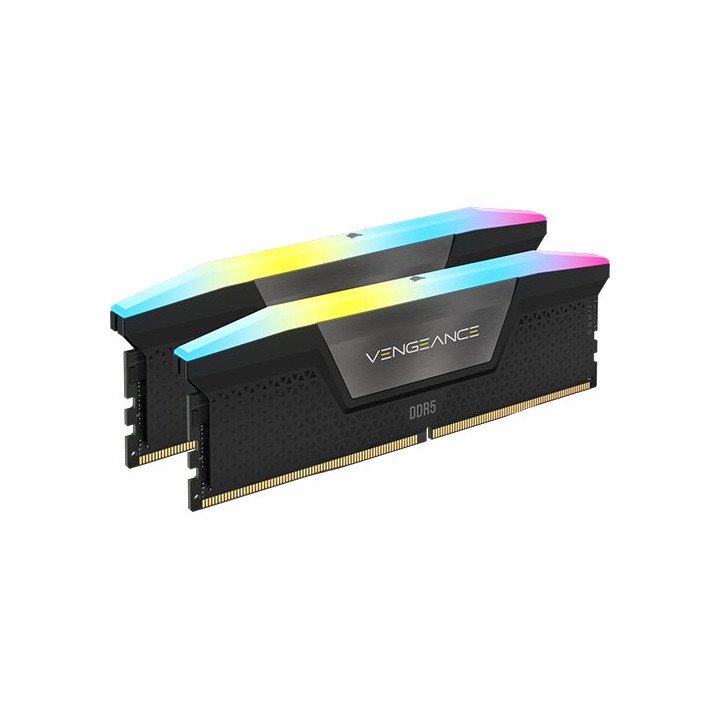 זכרון למחשב CORSAIR VENGEANCE RGB DDR5 – מהירות 5600MT/s – נפח 2x24GB 