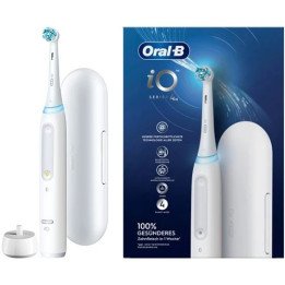 מברשת שיניים חשמלית אורל בי Oral-B iO Series 4 בצבע לבן