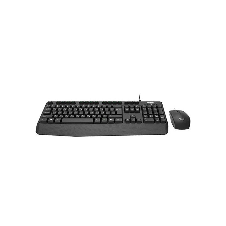 סט מקלדת ועכבר חוטיים Super Peripherals S110 עברית ואנגלית בצבע שחור