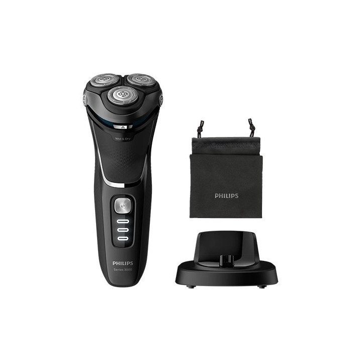 מכונת גילוח פיליפס PHILIPS Shaver 3000 Series S3332/54 לשימוש רטוב ויב