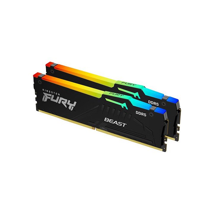 זכרון למחשב Kingston Fury Beast RGB DDR5 – מהירות 5600MT/s – נפח 32GB 