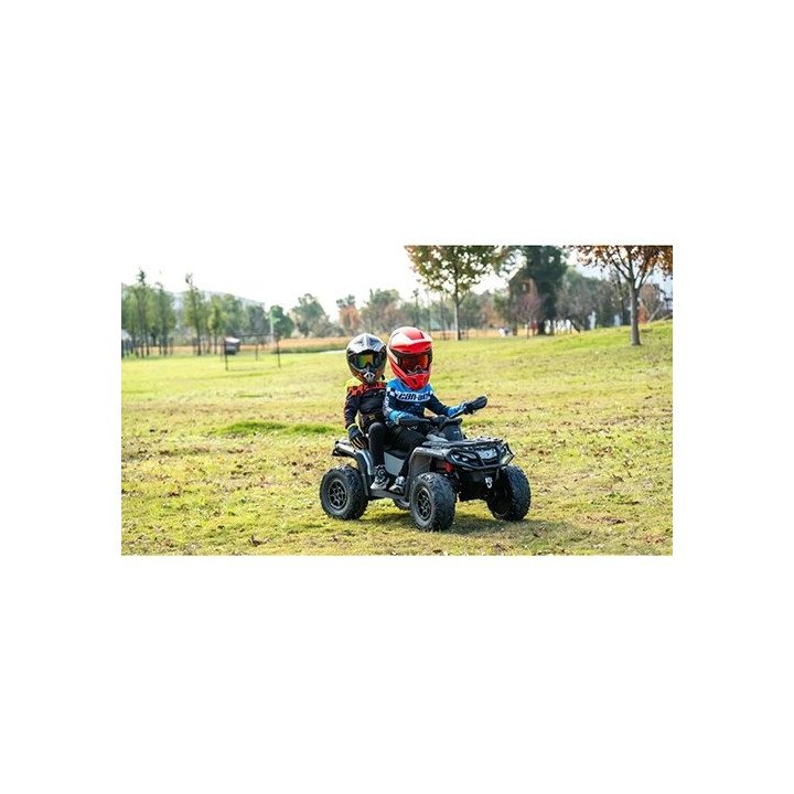 טרקטורון חשמלי לילדים קאן אם אאוטלנדר CAN AM Outlander 24V בצבע שחור –