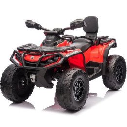 טרקטורון חשמלי לילדים קאן אם אאוטלנדר CAN AM Outlander 24V בצבע אדום –