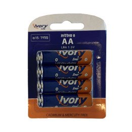 סוללות AA אולטרה אלקליין - 8 יחידות - Super Energy LR6 1.5V