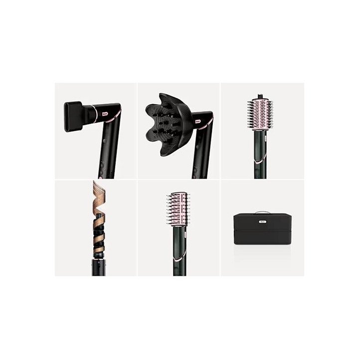 מציאון – מעצב שיער 5 ב-1 שארק Shark FlexStyle HD446 שחור וזהב ורוד – מ