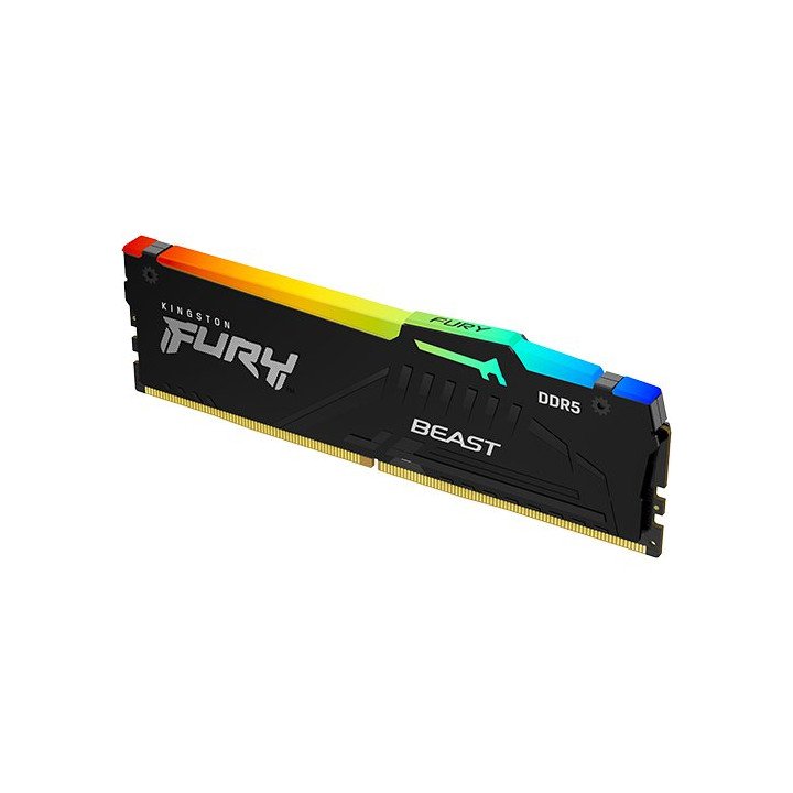זכרון למחשב Kingston Fury Beast RGB DDR5 – מהירות 5200MT/s – נפח 2x32G