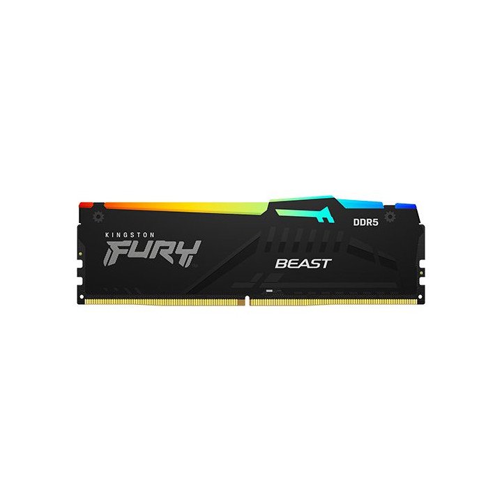 זכרון למחשב Kingston Fury Beast RGB DDR5 – מהירות 5200MT/s – נפח 2x32G
