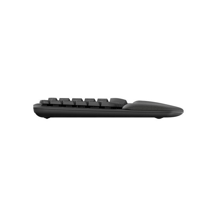 מקלדת אלחוטית ארגונומית Logitech Wave Keys בצבע גרפיט