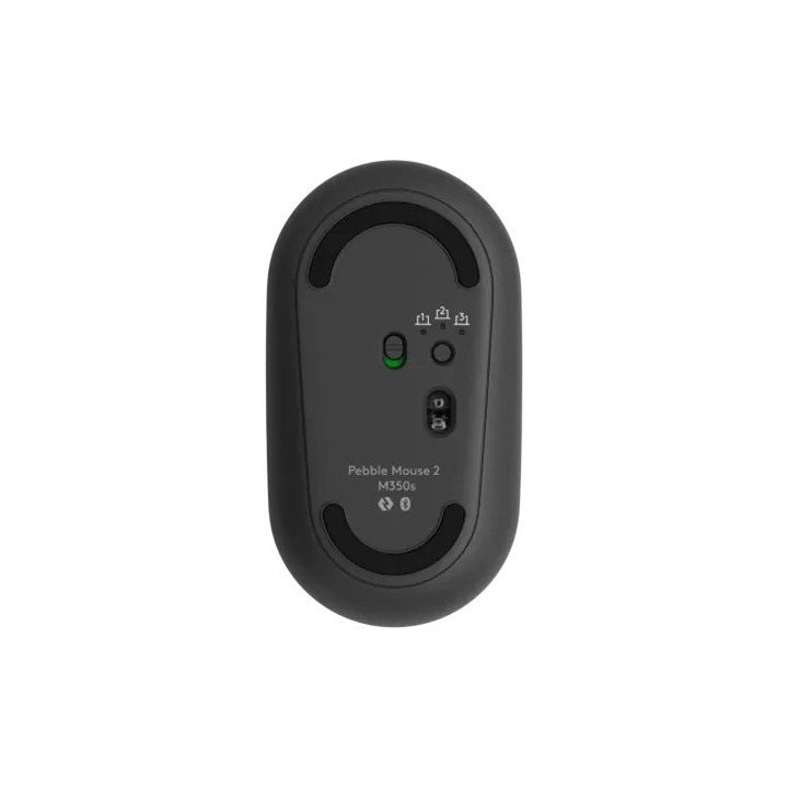 עכבר לוג'יטק אלחוטי 2.4Ghz - צבע אפור - Logitech Pebble Mouse 2 M350S 