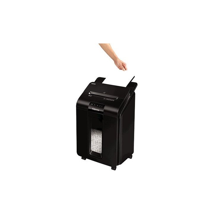 מגרסת נייר ביתית אוטומטית 23 ליטר Fellowes AutoMax 100M בצבע שחור – מש