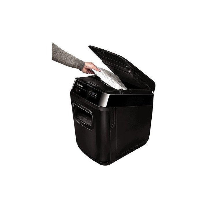 מגרסת נייר ביתית אוטומטית 32 ליטר Fellowes AutoMax 150C בצבע שחור – מש