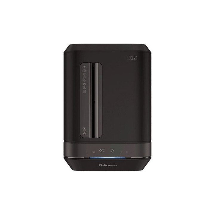 מגרסת נייר משרדית 30 ליטר Fellowes Powershred LX221 בצבע שחור – משלוח 