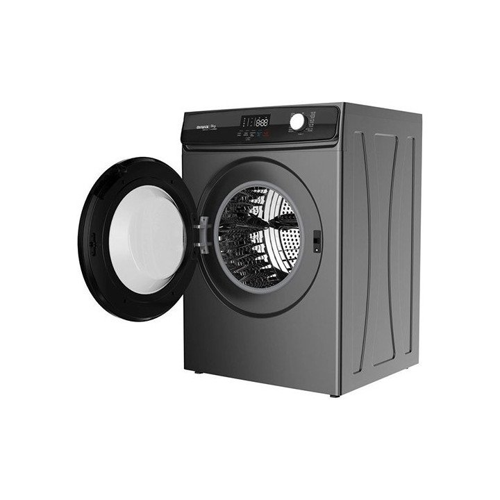 מייבש כביסה עם צינור 9 קילו Aiwa AI-009DS נירוסטה מושחרת – משלוח חינם