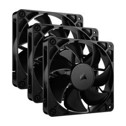 3 מאווררים למארז 12 ס''מ CORSAIR RS120  – צבע שחור – תומך שירשור