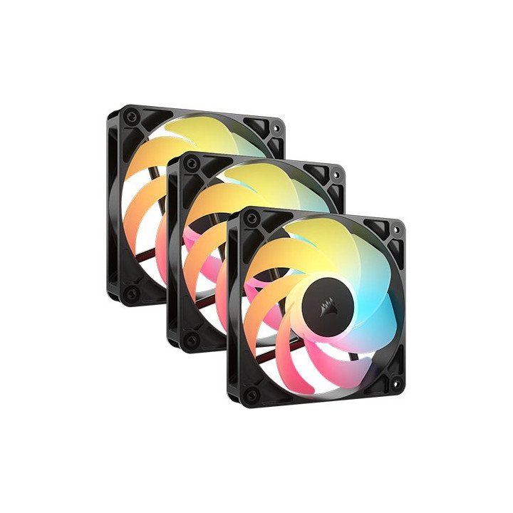 3 מאווררים הפוכים למארז 12 ס''מ CORSAIR RS120-R ARGB – תאורת ARGB – צב