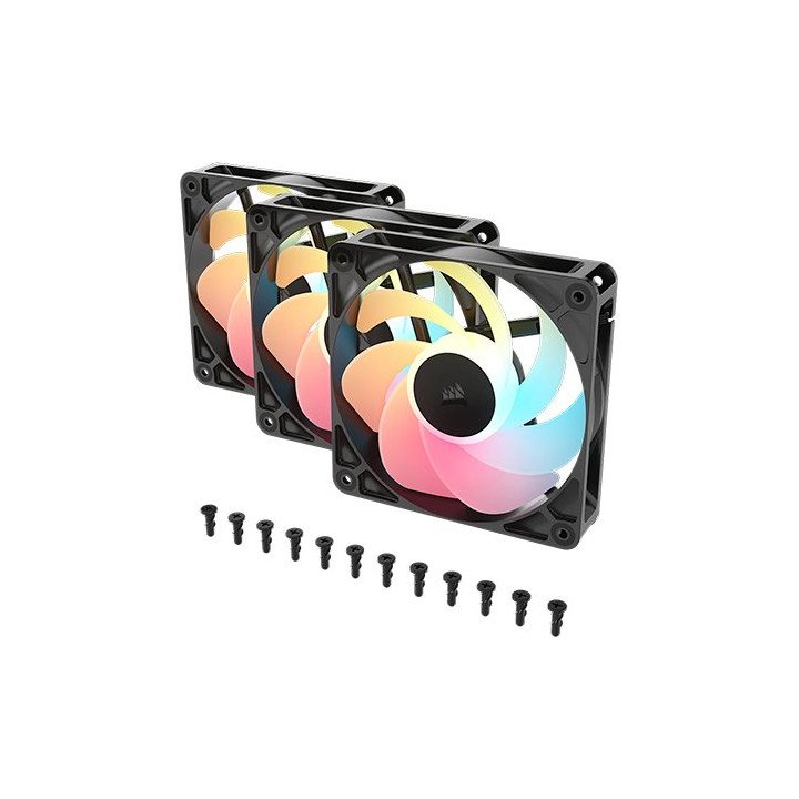 3 מאווררים הפוכים למארז 12 ס''מ CORSAIR RS120-R ARGB – תאורת ARGB – צב