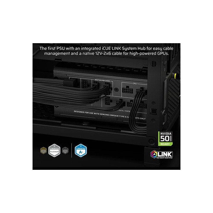 ספק כוח מודולרי 1500W בצבע שחור – CORSAIR HX1500i SHIFT – נצילות Cyben
