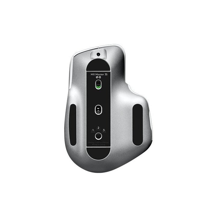 עכבר אלחוטי Logitech Mx master 3s Wireless Bluetooth בצבע אפור בהיר
