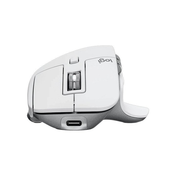 עכבר אלחוטי Logitech Mx master 3s Wireless Bluetooth בצבע אפור בהיר