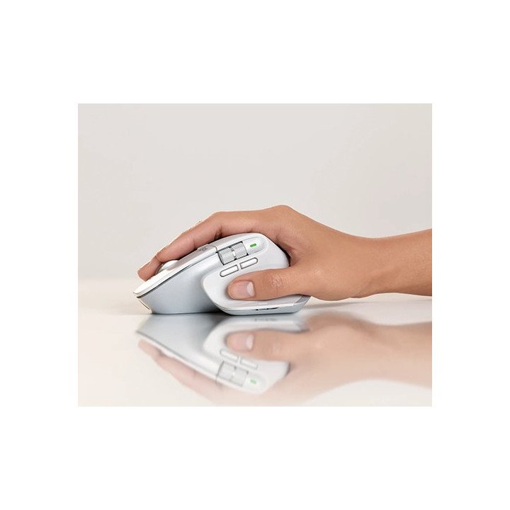 עכבר אלחוטי Logitech Mx master 3s Wireless Bluetooth בצבע אפור בהיר