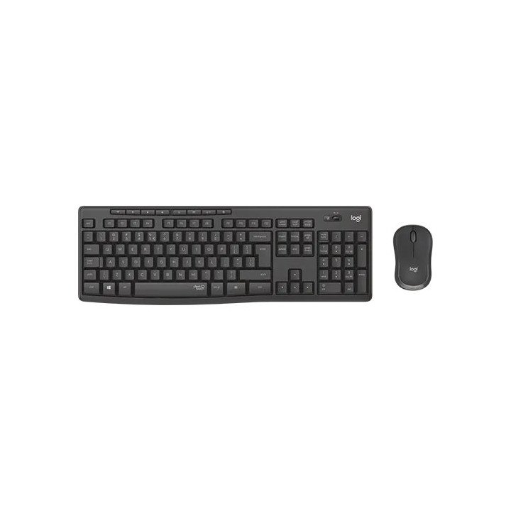 מקלדת ועכבר אלחוטי Logitech Wireless Combo MK295 עברית ואנגלית בצבע אפ