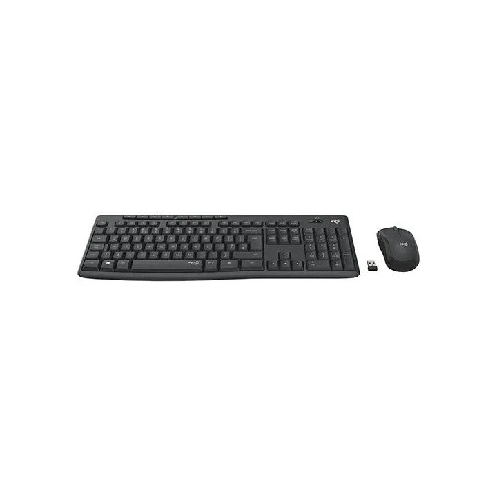 מקלדת ועכבר אלחוטי Logitech Wireless Combo MK295 עברית ואנגלית בצבע אפ