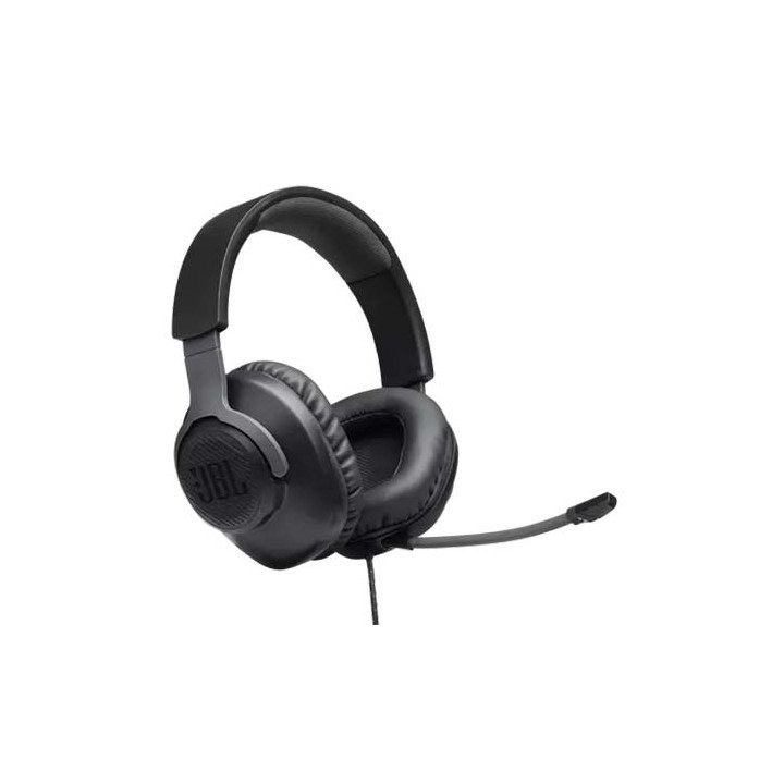 אוזניות JBL גיימינג חוטיות Quantum 100 בצבע שחור