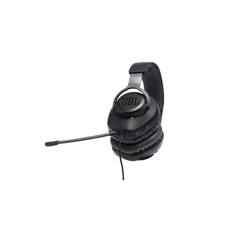 אוזניות JBL גיימינג חוטיות Quantum 100 בצבע שחור