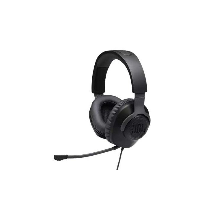 אוזניות JBL גיימינג חוטיות Quantum 100 בצבע שחור